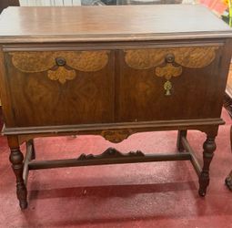 Vintage Jacobean Style Buffet / Server / Accent Cabinet