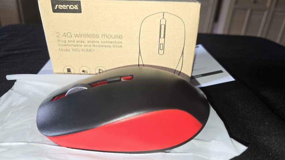 2.4G Wireless Mouse Noiseless Seenda with USB Receiver