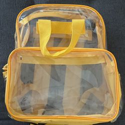 Clear Yellow Backpack