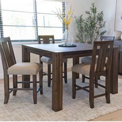 Farmhouse- Style Dining Table (counter height)