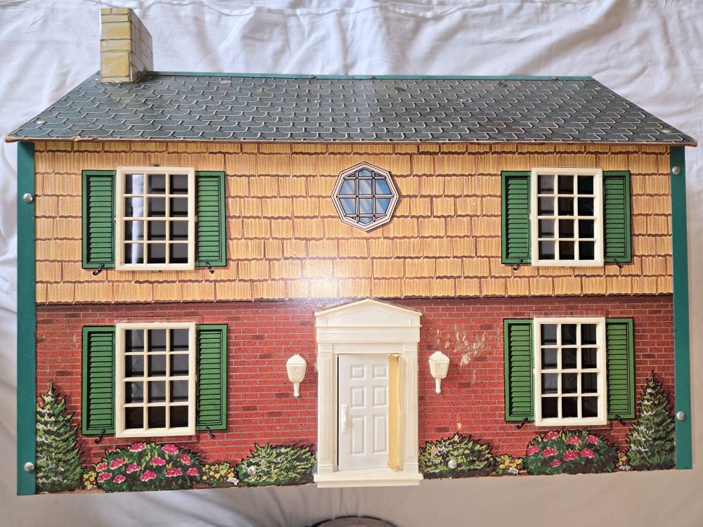 Vintage 1960's Fiber board Dollhouse