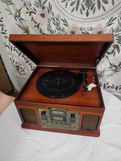 Crosley CR2405C-PA Turntable Stereo with CD and Cassette Player