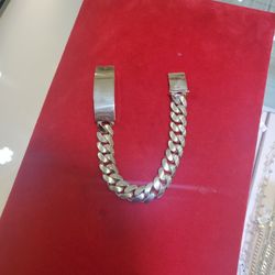 14k Gold ID Cuban Bracelet 