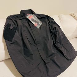 NWT TRU SPEC TACTICAL RESPONSE UNIFORM T.R.U. SHIRT BLACK SIZE 2XL LONG