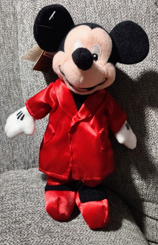 Disney Store Pajama Mickey 8" Plush