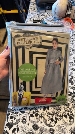 Beetlejuice Astrid Kids Halloween Costume Size 12-14