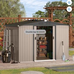 Outdoor Metal Storage Shed 