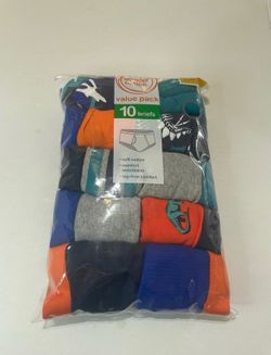 Wonder Nation Boys Underwear, Briefs, 10-Pack, Size Large (10-12)   (X)