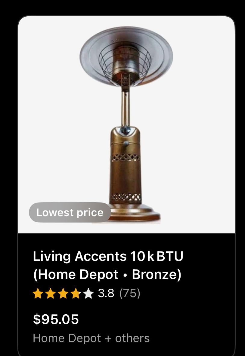 Tabletop Gas Heater