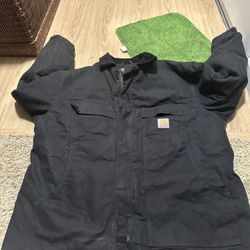 Men’s Black Carhartt Coat Xl