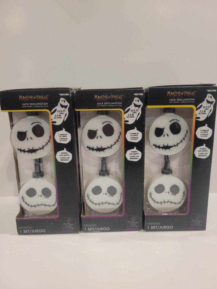 Disney The Nightmare Before Christmas Jack Skellington String Lights