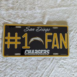 New San Diego Chargers Team License Plate