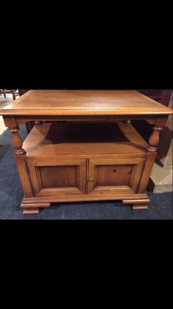 Vintage solid wood side table
