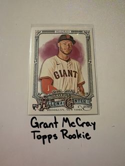 Grant McCray San Francisco Giants Outfielder Topps Rookie Card.