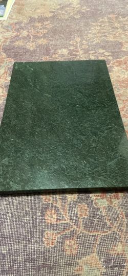 Green Granite Marble Board for Serving, Pastry and Charcuterie, 4 Non-slip Feet, Easy Clean-up