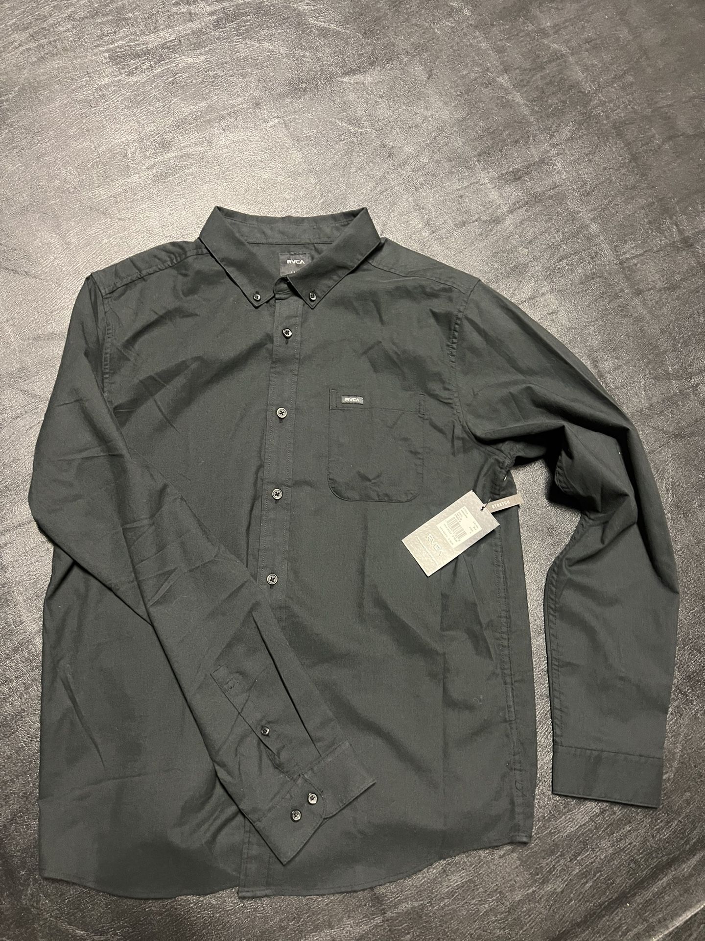 RVCA Slim Fit Long Sleeve Black