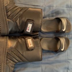 Snow Boots and Nike Sandals 