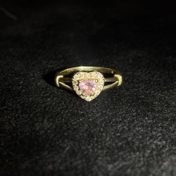14k Gold Heart Ring 