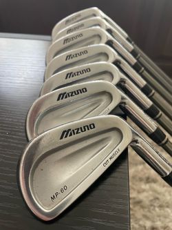 Mizuno MP-60 Cut Muscle Irons 4-PW RH Steel with graphite shafts - New Grips