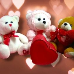 Valentine's Day Plush Teddy Bears (3)