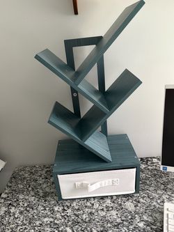Blue bookshelves (3 total)