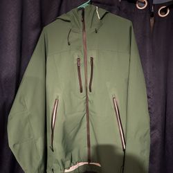 Midnight Organic Rain Jacket Green