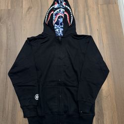 Bape Double Hood Zip Up Size Large
