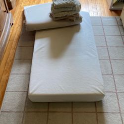 Crib Mattress + Bedding