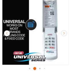 Universal Wireless Keypad - Exterior Control For All Brands of Garage Door Openers