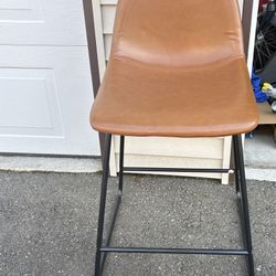 NEW Counter Hight Leather Stool 