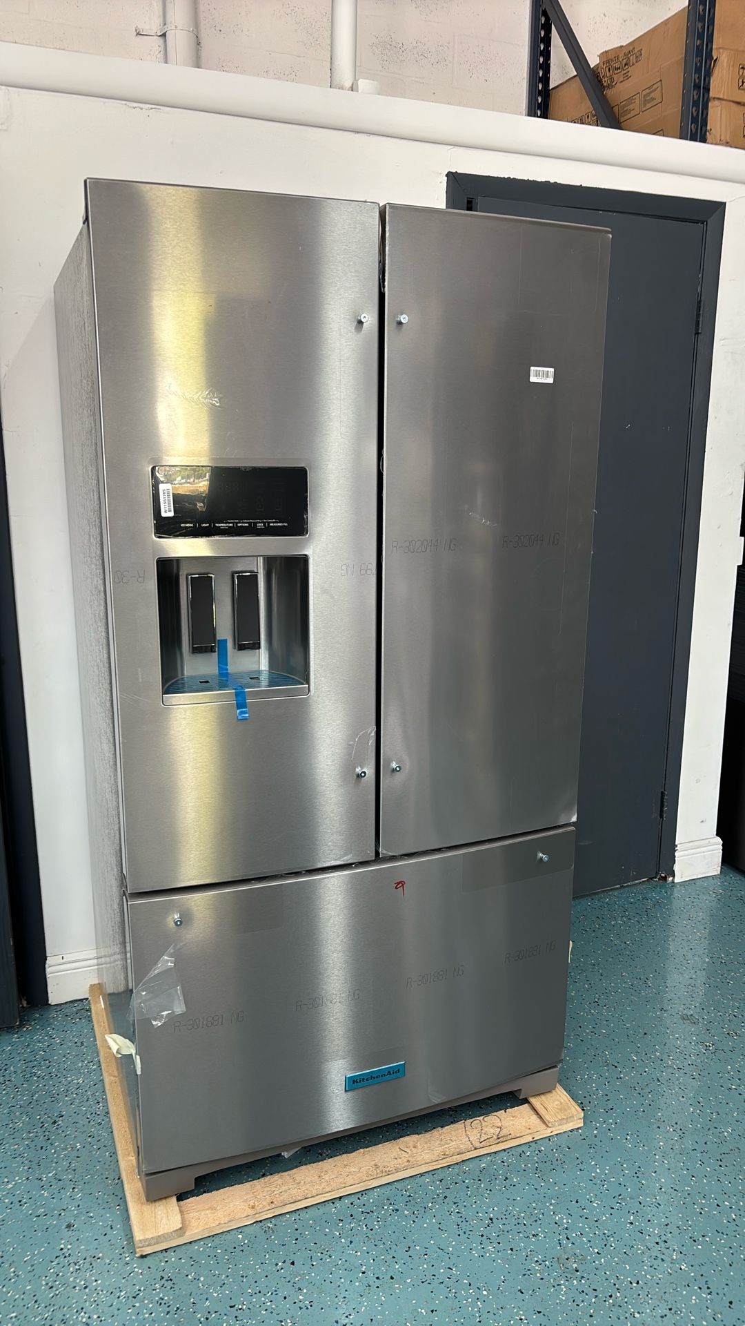 REFRIGERATOR FRENCH DOOR 3 DOOR KITCHEN AID