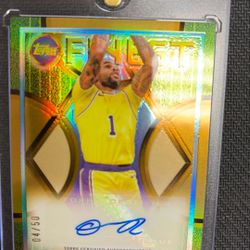 D’Angelo Russell Autographed TopPS Certified Numbered 4/50
