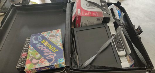 Miscellaneous items in 2 luggage