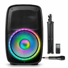ION Audio - Total PA Glow Max- High-Power Bluetooth Speaker System with Lights - Black