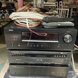 Stereo , Receiver , 5-disc  D Player, Amplifier .