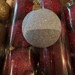Glitter Tree Ornaments, Over 40 Items