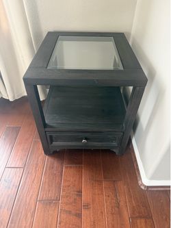 Two living room end tables