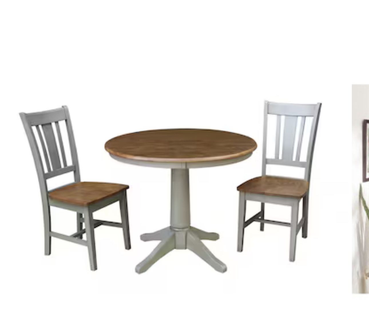Breakfast Table Set With 4 Dining Chairs