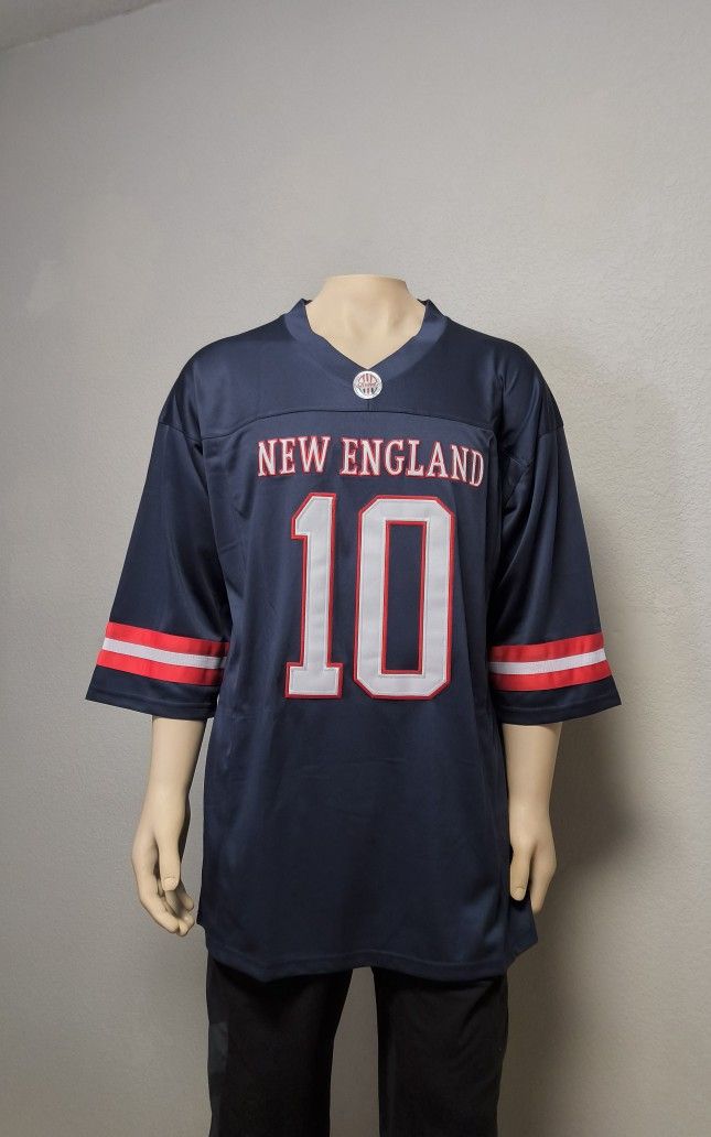 New England Patriots 3/4 Sleeve Jersey - Drake Maye #10 - XL