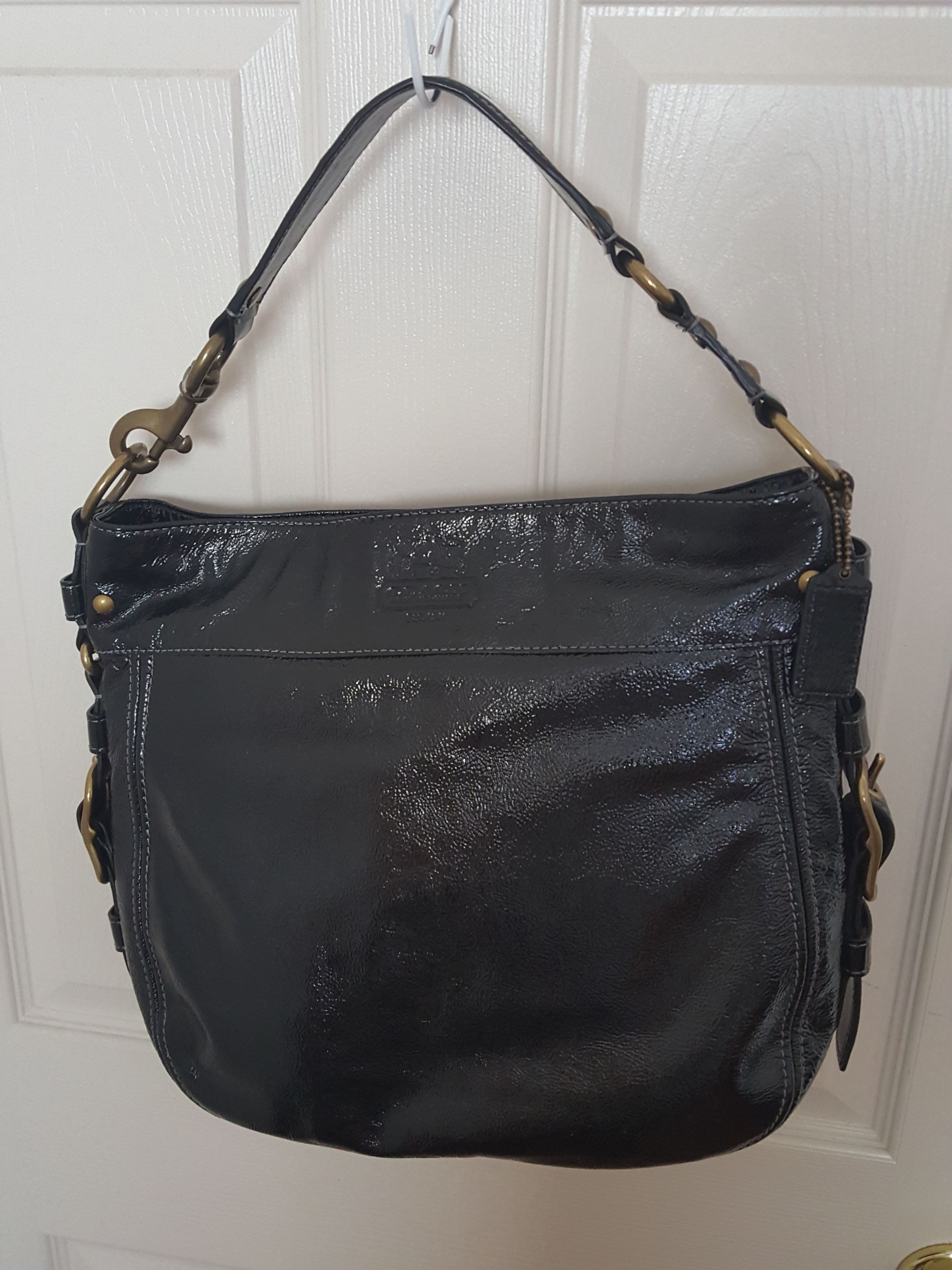 Coach Zoe Black Leather Hobo Bag E0873-12776 for Sale in Elk