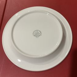 Vintage Shenango China New Castle PA Heavy White  Plate Platter Dish 10.5”