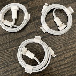 Lightning Cable Usb C And Usb ($5 Each)