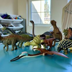 Lot Of (11) Premium Toy Dinosaurs