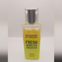 Victorias Secret Pink Fresh Vanillas Dream on Body Mist 8.4 fl.oz85% full 