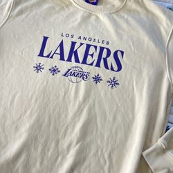 NBA Basketball Los Angeles LA Lakers Holiday Sweater Crewneck Sweatshirt XL