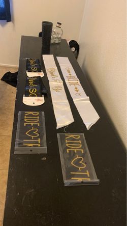 6 bridal party sashes
