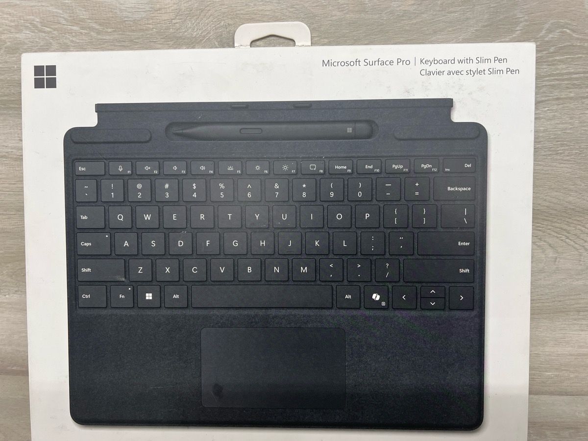 Microsoft - Surface Slim Pen (2nd Edition) and Pro Keyboard for Pro (PO1020213) - Sealed