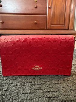Coach red purse