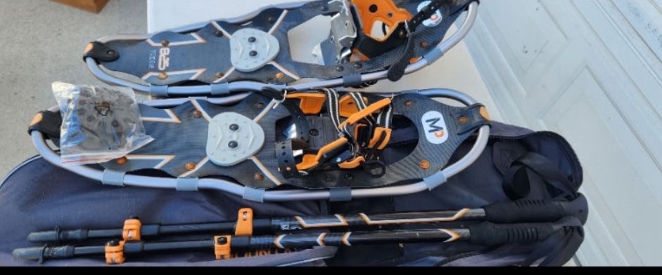 Snowshoes And Poles