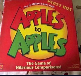 $15 Apple to Apple game good condition I play it one time and it has everything inside the box.